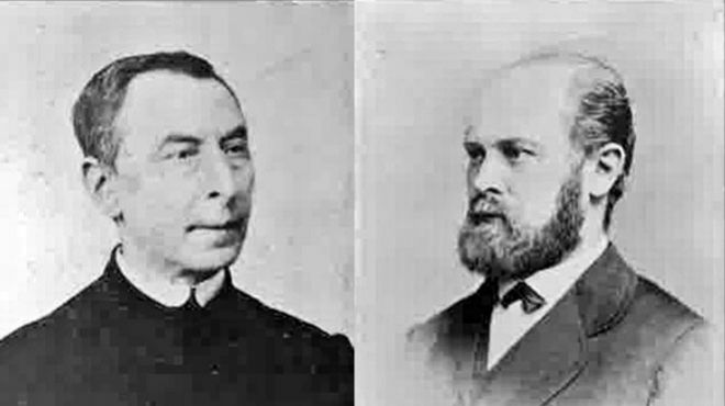 Pfarrer Heinrich Wigger und Dr. Marten - Chronik - St.-Josefs-Hospital - St. Lukas Klinikum