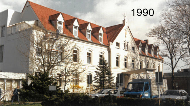 Hausansicht 1990 - Chronik - Katholisches Krankenhaus Dortmund-West