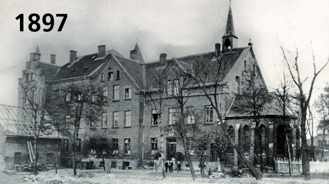 Hausansicht 1897 - Chronik - St.-Josefs-Hospital - St. Lukas Klinikum